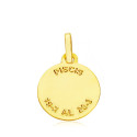 18K HOROSCOPO ORO AMARILLO PISCIS 13 MM