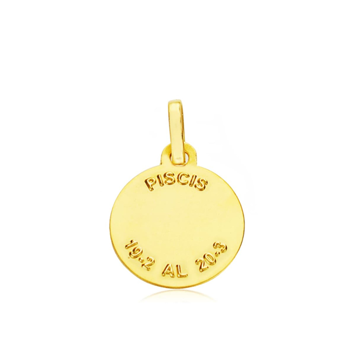 18K HOROSCOPO ORO AMARILLO PISCIS 13 MM
