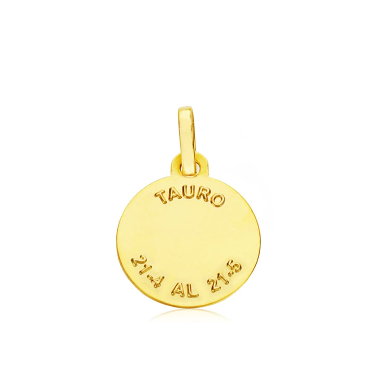 18K HOROSCOPO ORO AMARILLO TAURO 13 MM