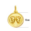 18K COLGANTE HOROSCOPO ORO AMARILLO ORO AMARILLO ARIES 16 MM 18K COLGANTE HOROSCOPO ORO AMARILLO ORO AMARILLO ARIES 16 MM