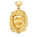 18K COLGANTE ORO AMARILLO ROSTRO VIRGEN DEL ROCIO  35X25 MM