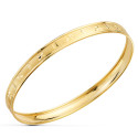 18K PULSERA ARO TALLADO LABRADO Y MATIZADO ORO AMARILLO MEDIDA INTERIOR 63 MM ANCHO TOTAL 7 MM SIN CIERRE 18K PULSERA ARO TALLADO LABRADO Y MATIZADO ORO AMARILLO MEDIDA INTERIOR 63 MM ANCHO TOTAL 7 MM SIN CIERRE