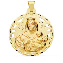 18K MEDALLA ORO AMARILLO VIRGEN DEL CARMEN CALADA 42 MM 18K MEDALLA ORO AMARILLO VIRGEN DEL CARMEN CALADA 42 MM