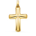 18K CRUZ ORO AMARILLO HUECA EN BRILLO. PALO RECTANGULAR: 7 X 2,5 MM. MEDIDA: 38 X 26 MM 18K CRUZ ORO AMARILLO HUECA EN BRILLO. PALO RECTANGULAR: 7 X 2,5 MM. MEDIDA: 38 X 26 MM