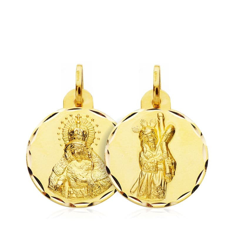 18K ESCAPULARIO ORO AMARILLO GRAN PODER MACARENA ORO AMARILLO 17 MM