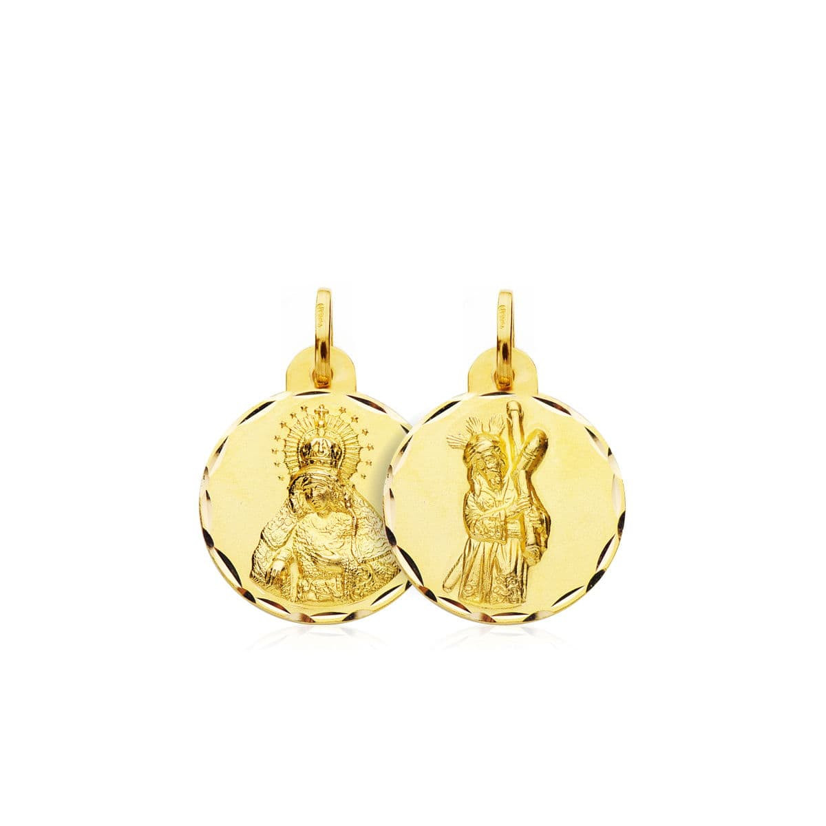 18K ESCAPULARIO ORO AMARILLO GRAN PODER MACARENA ORO AMARILLO 17 MM