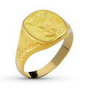 18K SELLO ORO AMARILLO MACIZO TONEL MOTIVO HERALDICO 8X8MM 18K SELLO ORO AMARILLO MACIZO TONEL MOTIVO HERALDICO 8X8MM