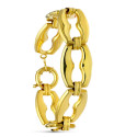 18K PULSERA ORO AMARILLO BARCO HUECA GRANDE 18K PULSERA ORO AMARILLO BARCO HUECA GRANDE
