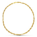 18K GARGANTILLA COLLAR ORO AMARILLO ESLABONES HUECO. 43 CM 18K GARGANTILLA COLLAR ORO AMARILLO ESLABONES HUECO. 43 CM