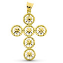 18K CRUZ ORO BICOLOR 42X29 MM 18K CRUZ ORO BICOLOR 42X29 MM