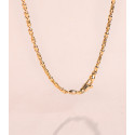 18K CADENA ORO AMARILLO MACIZA BOLA Y DETALLE BRILLO. ANCHO: 2,7 MM LARGO: 60CM