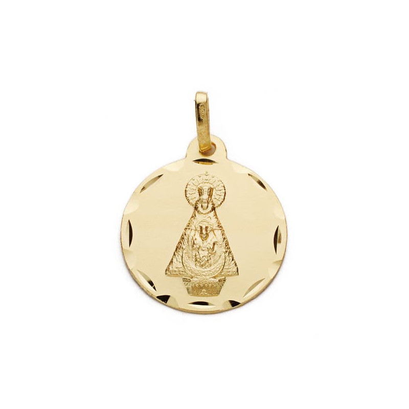 18K MEDALLA ORO AMARILLO VIRGEN DE TISCAR 18 MM