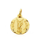 18K MEDALLA ORO AMARILLO SAN RAFAEL 16 MM
