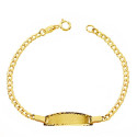 18K PULSERA ESCLAVA ORO AMARILLO BARBADA 14CM 18K PULSERA ESCLAVA ORO AMARILLO BARBADA 14CM