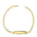 18K PULSERA ESCLAVA ORO AMARILLO HUECA BARBADA 17CM 18K PULSERA ESCLAVA ORO AMARILLO HUECA BARBADA 17CM