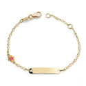 18K PULSERA ESCLAVA ORO AMARILLO SOL ESMALTE 14CM 18K PULSERA ESCLAVA ORO AMARILLO SOL ESMALTE 14CM