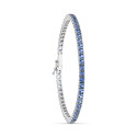 18K PULSERA ORO BLANCO PIEDRAS AZULES 19CM 18K PULSERA ORO BLANCO PIEDRAS AZULES 19CM