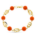 18K PULSERA ORO AMARILLO JAULAS CORAL FINO JAPONES 9 9.5 MM 19CM 18K PULSERA ORO AMARILLO JAULAS CORAL FINO JAPONES 9 9.5 MM 19CM