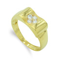 18K SORTIJA ORO AMARILLO MACIZO CON CIRCONITAS. ANCHO: 7,5 MM 18K SORTIJA ORO AMARILLO MACIZO CON CIRCONITAS. ANCHO: 7,5 MM