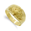 18K SORTIJA ORO AMARILLO LAPIDADA Y TALLADA. ANCHO: 11MM 18K SORTIJA ORO AMARILLO LAPIDADA Y TALLADA. ANCHO: 11MM