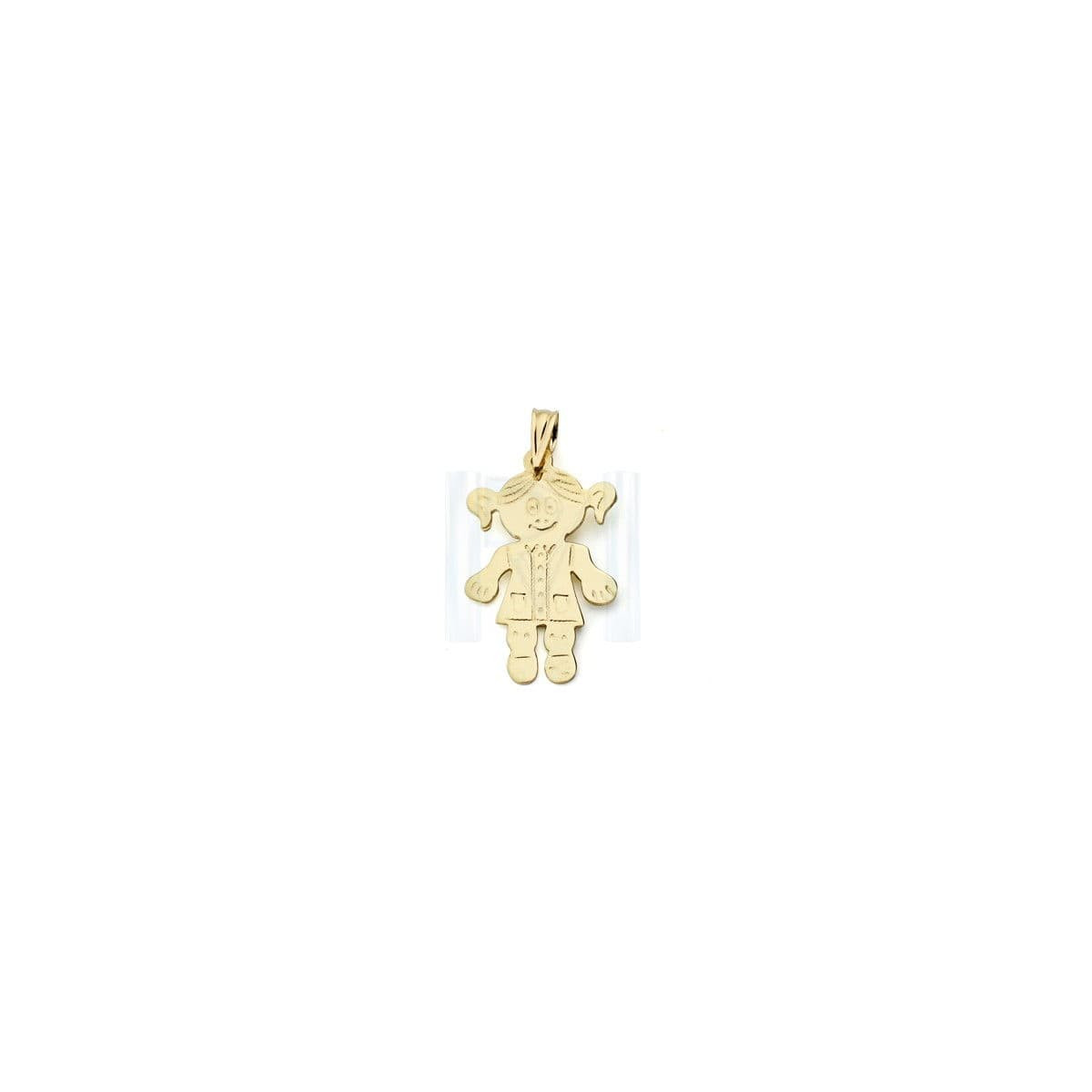 18K COLGANTE ORO AMARILLO NIÑA 20X11 MM