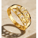 18K SORTIJA ORO AMARILLO CARAVACA. ANCHO: 8 MM