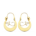 9K PENDIENTES AROS CRIOLLAS ORO AMARILLO 17X13 MM 9K PENDIENTES AROS CRIOLLAS ORO AMARILLO 17X13 MM
