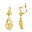 9K PENDIENTES ORO AMARILLO CUBANA DOS CUERPOS 27X10 MM CIERRE CATALAN 9K PENDIENTES ORO AMARILLO CUBANA DOS CUERPOS 27X10 MM CIERRE CATALAN