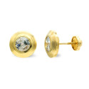 9K PENDIENTES ORO AMARILLO 9 MM CIRCONITA 5 MM CIERRE TUERCA 9K PENDIENTES ORO AMARILLO 9 MM CIRCONITA 5 MM CIERRE TUERCA