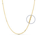 9K CADENA ORO AMARILLO FORZADA MACIZA. ANCHO: 1,5 MM. LARGO: 45 CM 9K CADENA ORO AMARILLO FORZADA MACIZA. ANCHO: 1,5 MM. LARGO: 45 CM