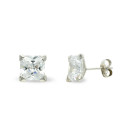 9K PENDIENTES ORO BLANCO CIRCONITA 7 MM GARRAS CIERRE PRESION 9K PENDIENTES ORO BLANCO CIRCONITA 7 MM GARRAS CIERRE PRESION