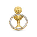 9K COLGANTE ORO BICOLOR CALIZ COMUNION CIRCONITA 16 MM 9K COLGANTE ORO BICOLOR CALIZ COMUNION CIRCONITA 16 MM