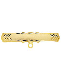 9K ALFILER ORO AMARILLO TALLADO 30X6 MM