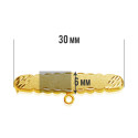 9K ALFILER ORO AMARILLO BEBE 30X8 MM