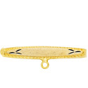 9K ALFILER ORO AMARILLO TALLADO 30X5 MM