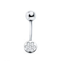 9K PIERCING OMBLIGO ORO BLANCO REDONDO CIRCONITA 6 MM CIERRE BOLA LISA 5 MM 9K PIERCING OMBLIGO ORO BLANCO REDONDO CIRCONITA 6 MM CIERRE BOLA LISA 5 MM