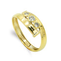 9K SORTIJA ORO AMARILLO CUERPO CRUZADO CON CIRCONITAS. ANCHO: 6,5 MM 9K SORTIJA ORO AMARILLO CUERPO CRUZADO CON CIRCONITAS. ANCHO: 6,5 MM