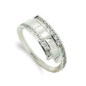 9K SORTIJA ORO BLANCO CON CIRCONITAS. ANCHO: 7,5 MM 9K SORTIJA ORO BLANCO CON CIRCONITAS. ANCHO: 7,5 MM