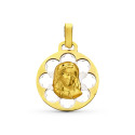 9K MEDALLA ORO AMARILLO ORO BICOLOR 21X18 MM 9K MEDALLA ORO AMARILLO ORO BICOLOR 21X18 MM