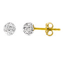 9K PENDIENTES ORO AMARILLO CIRCONITA 5 MM CIERRE PRESION 9K PENDIENTES ORO AMARILLO CIRCONITA 5 MM CIERRE PRESION