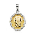 9K MEDALLA ORO AMARILLO VIRGEN NIÑA CIRCONITA 9K 20X14 MM 9K MEDALLA ORO AMARILLO VIRGEN NIÑA CIRCONITA 9K 20X14 MM