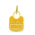 9K COLGANTE ORO AMARILLO BABERO DE BEBE 14X10 MM 9K COLGANTE ORO AMARILLO BABERO DE BEBE 14X10 MM