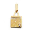 9K COLGANTE ORO AMARILLO " MAMA " CIRCONITA 20X11 MM 9K COLGANTE ORO AMARILLO " MAMA " CIRCONITA 20X11 MM