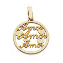 9K COLGANTE ORO AMARILLO AMOR 19 MM 9K COLGANTE ORO AMARILLO AMOR 19 MM