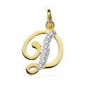 9K COLGANTE ORO AMARILLO LETRA D CIRCONITA 15X12 MM 9K COLGANTE ORO AMARILLO LETRA D CIRCONITA 15X12 MM