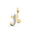9K COLGANTE LETRA H CON CIRCONITA ORO AMARILLO 15X12 MM 9K COLGANTE LETRA H CON CIRCONITA ORO AMARILLO 15X12 MM