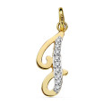 9K COLGANTE ORO AMARILLO LETRA J CIRCONITA 18X7 MM 9K COLGANTE ORO AMARILLO LETRA J CIRCONITA 18X7 MM