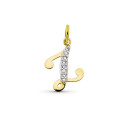 9K COLGANTE LETRA Z CON CIRCONITA ORO AMARILLO 15X12 MM 9K COLGANTE LETRA Z CON CIRCONITA ORO AMARILLO 15X12 MM