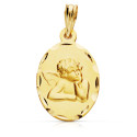 9K MEDALLA ORO AMARILLO ANGEL BURLON OVAL 23X14 MM 9K MEDALLA ORO AMARILLO ANGEL BURLON OVAL 23X14 MM