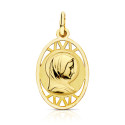 9K MEDALLA ORO AMARILLO VIRGEN FRANCESA 19X13 MM 9K MEDALLA ORO AMARILLO VIRGEN FRANCESA 19X13 MM